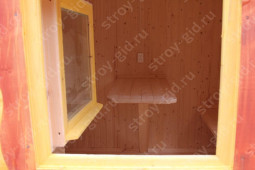 Открытое окно в бане Калинка